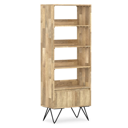 Refined Natural Mango | Hunter Tall Bookcase in Mango