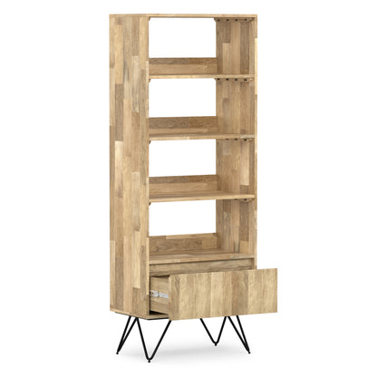 Refined Natural Mango | Hunter Tall Bookcase in Mango