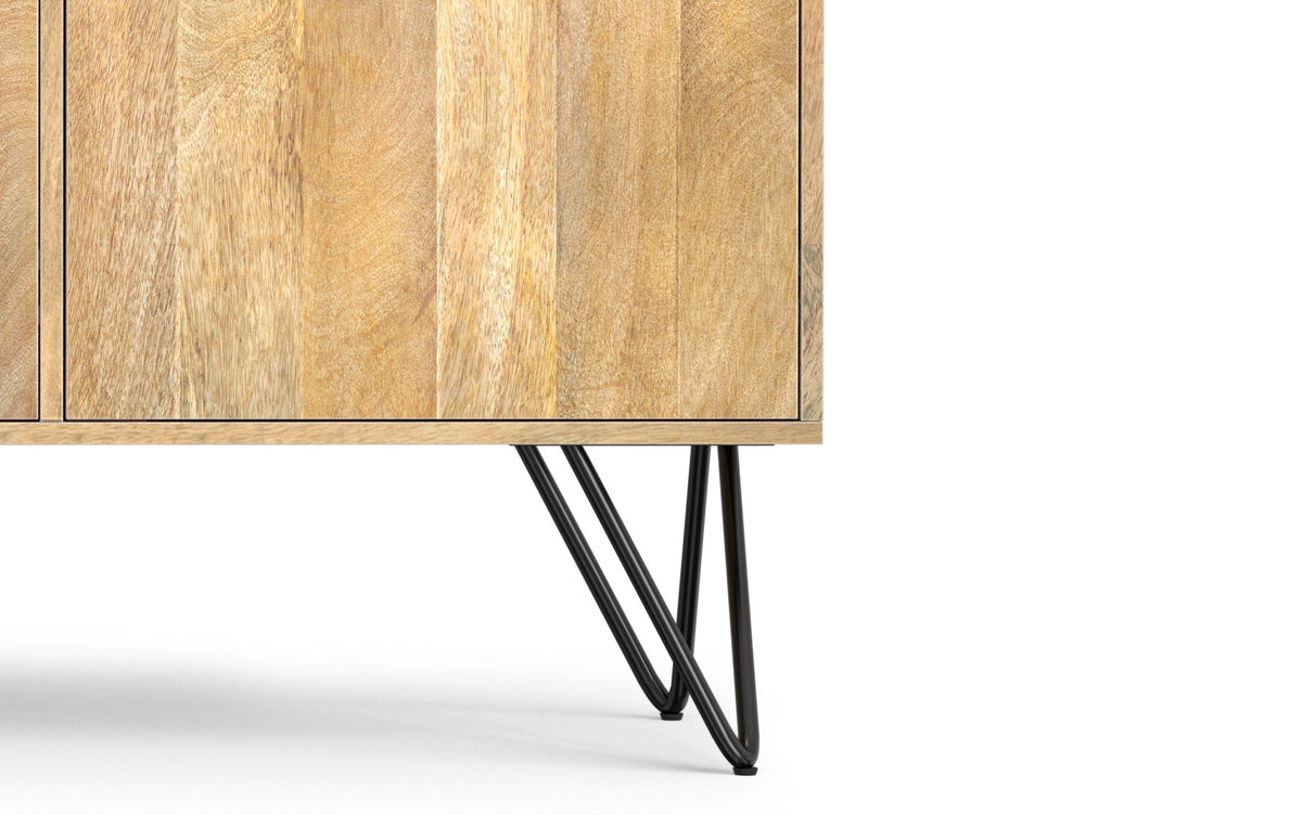 Refined Natural Solid Wood - Mango | Hunter 3 Door Sideboard Buffet