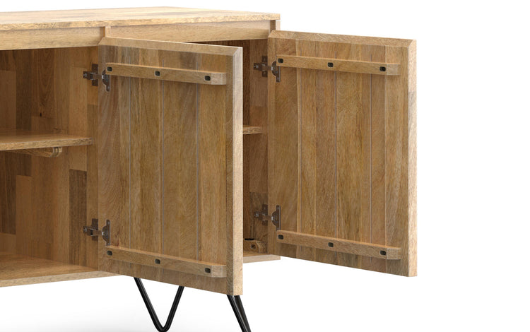 Refined Natural Solid Wood - Mango | Hunter 3 Door Sideboard Buffet