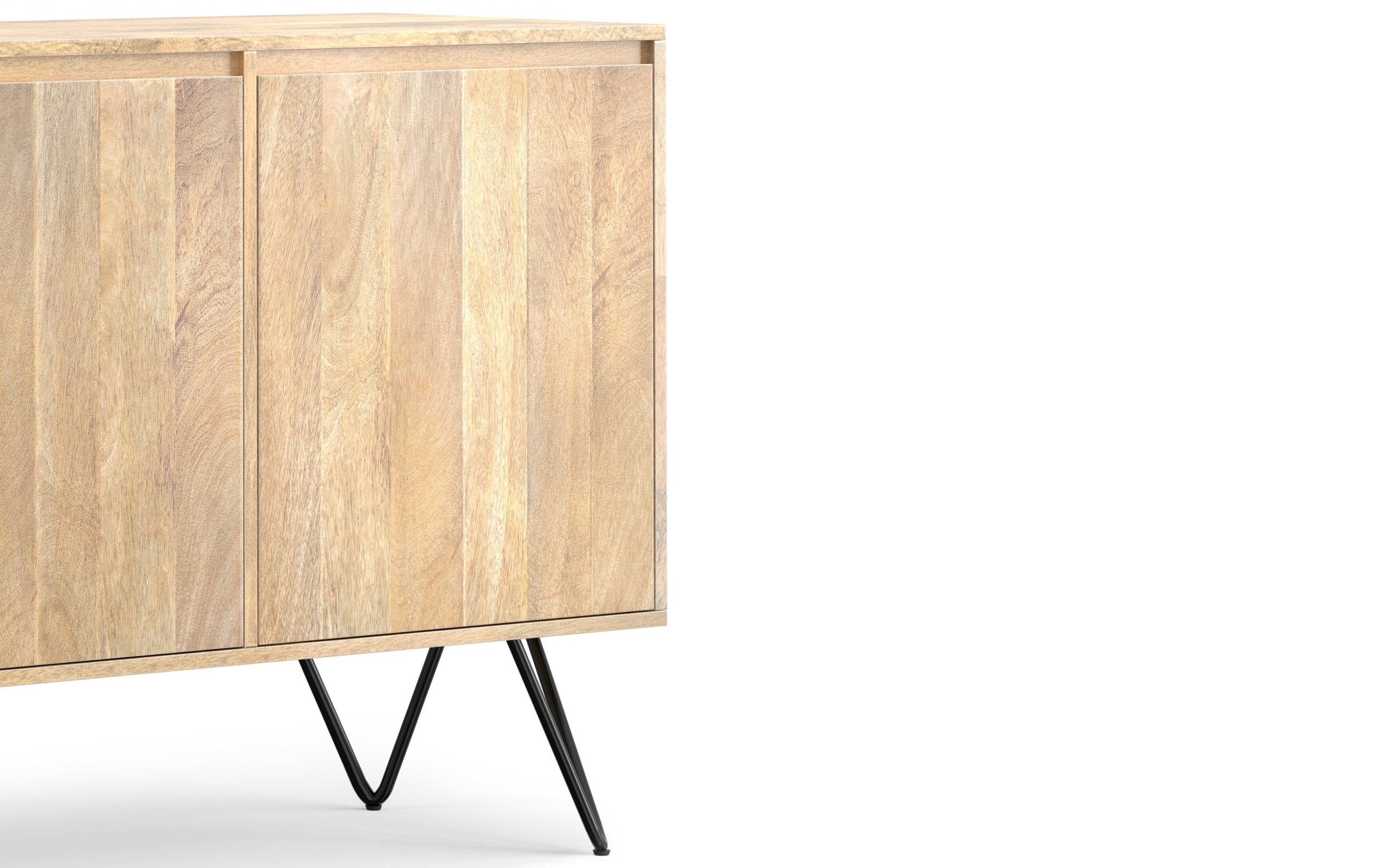 Refined Natural Solid Wood - Mango | Hunter 3 Door Sideboard Buffet