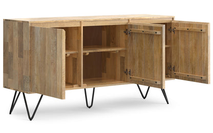 Refined Natural Solid Wood - Mango | Hunter 3 Door Sideboard Buffet