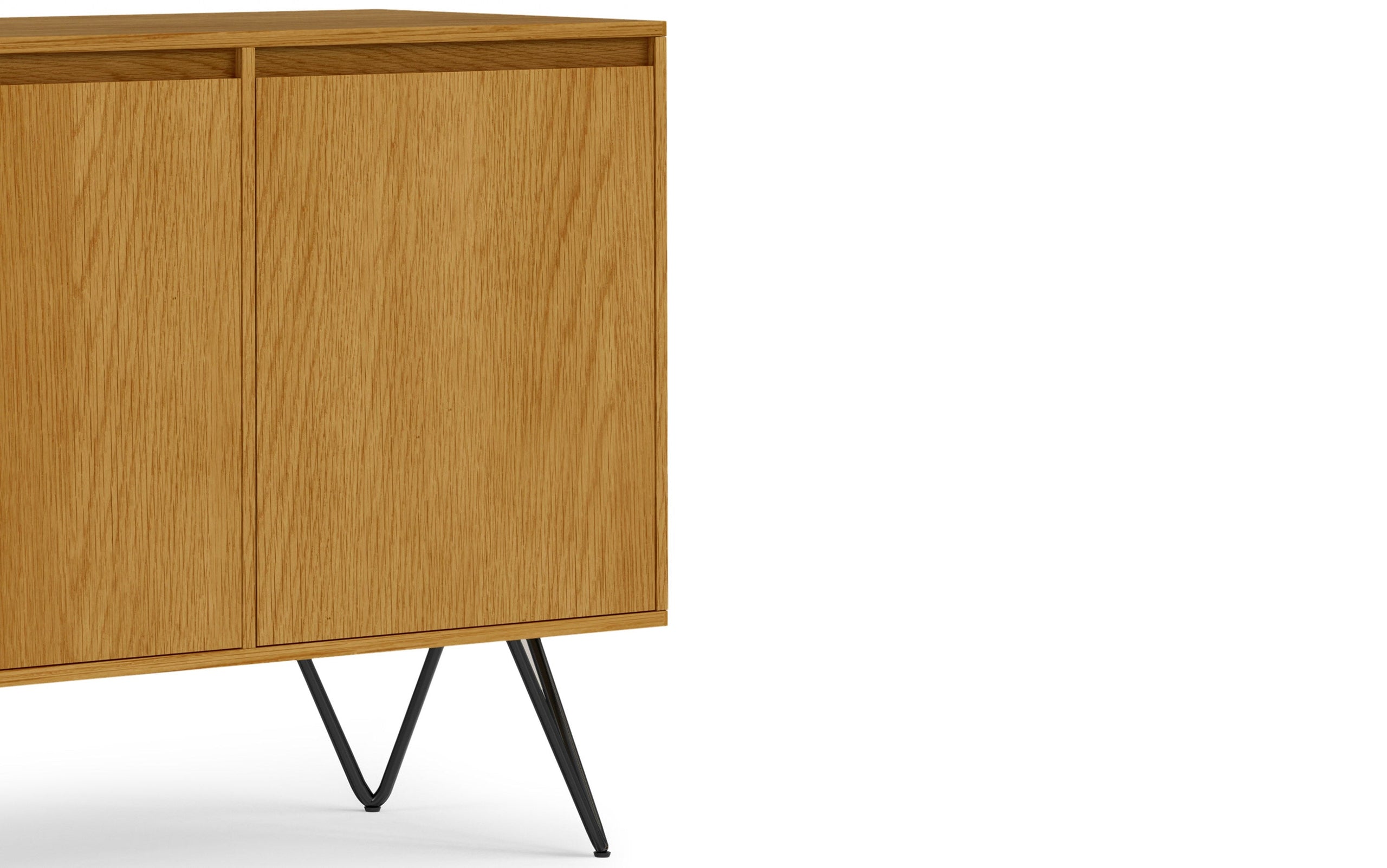 Oak Oak | Hunter 3 Door Sideboard Buffet in Oak