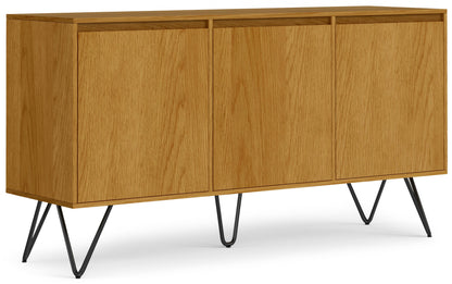 Oak Oak | Hunter 3 Door Sideboard Buffet in Oak