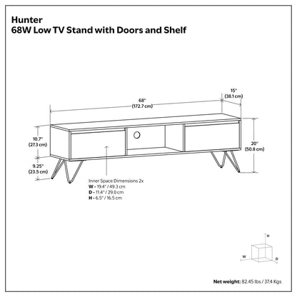Hunter 68 inch TV Media Stand in Mango