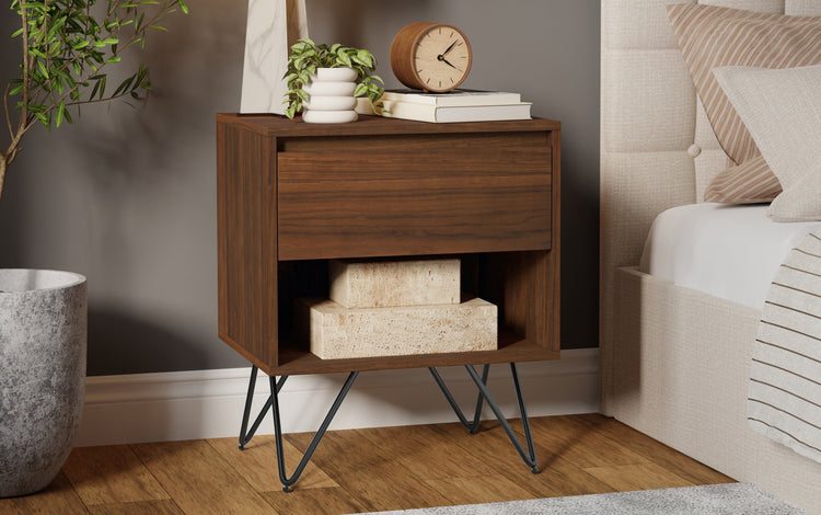 Walnut Walnut | Hunter Nightstand
