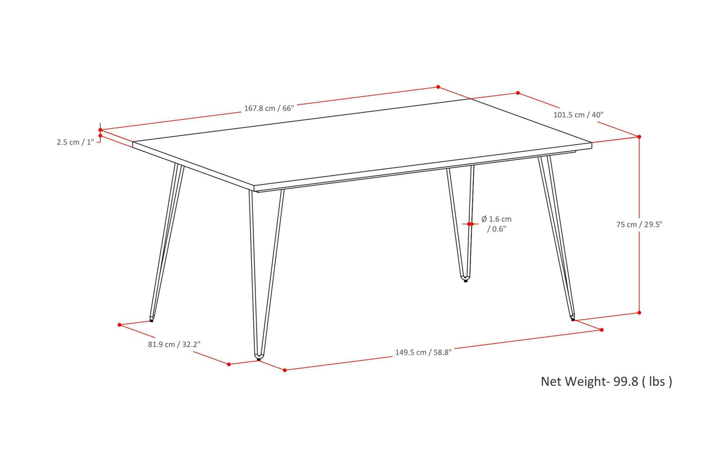 Refined Natural Mango | Hunter Dining Table