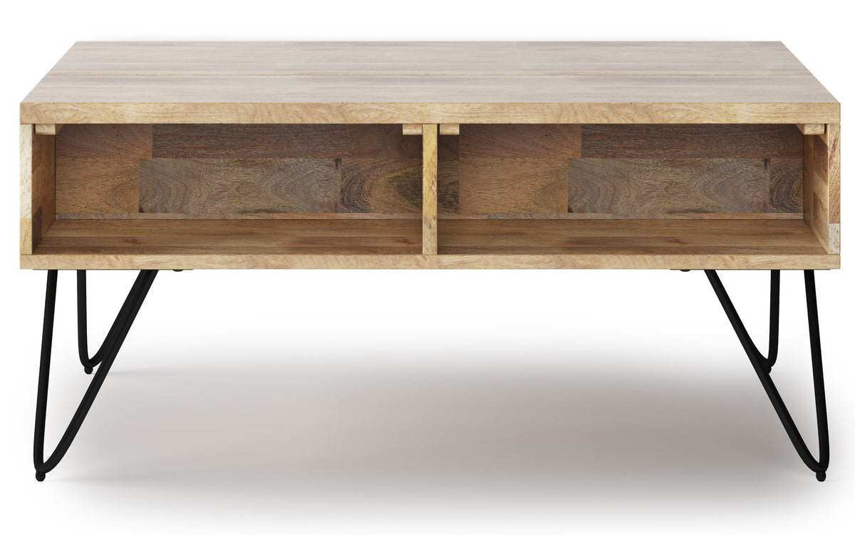 Refined Natural Black Mango | Hunter Small Lift Top Coffee Table
