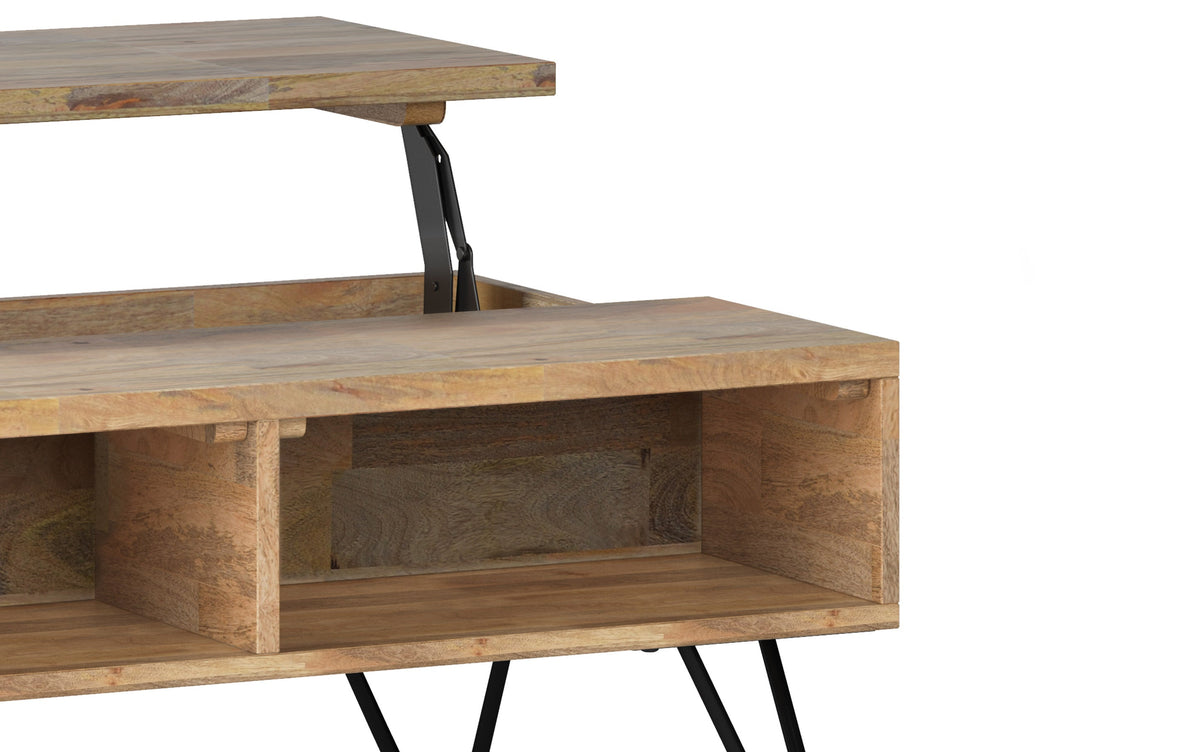 Refined Natural Black Mango | Hunter Small Lift Top Coffee Table