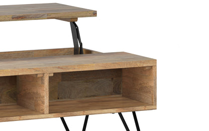 Refined Natural Black Mango | Hunter Small Lift Top Coffee Table