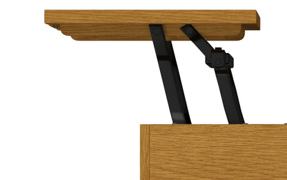 Oak Veneer Black Oak | Hunter Small Lift Top Coffee Table