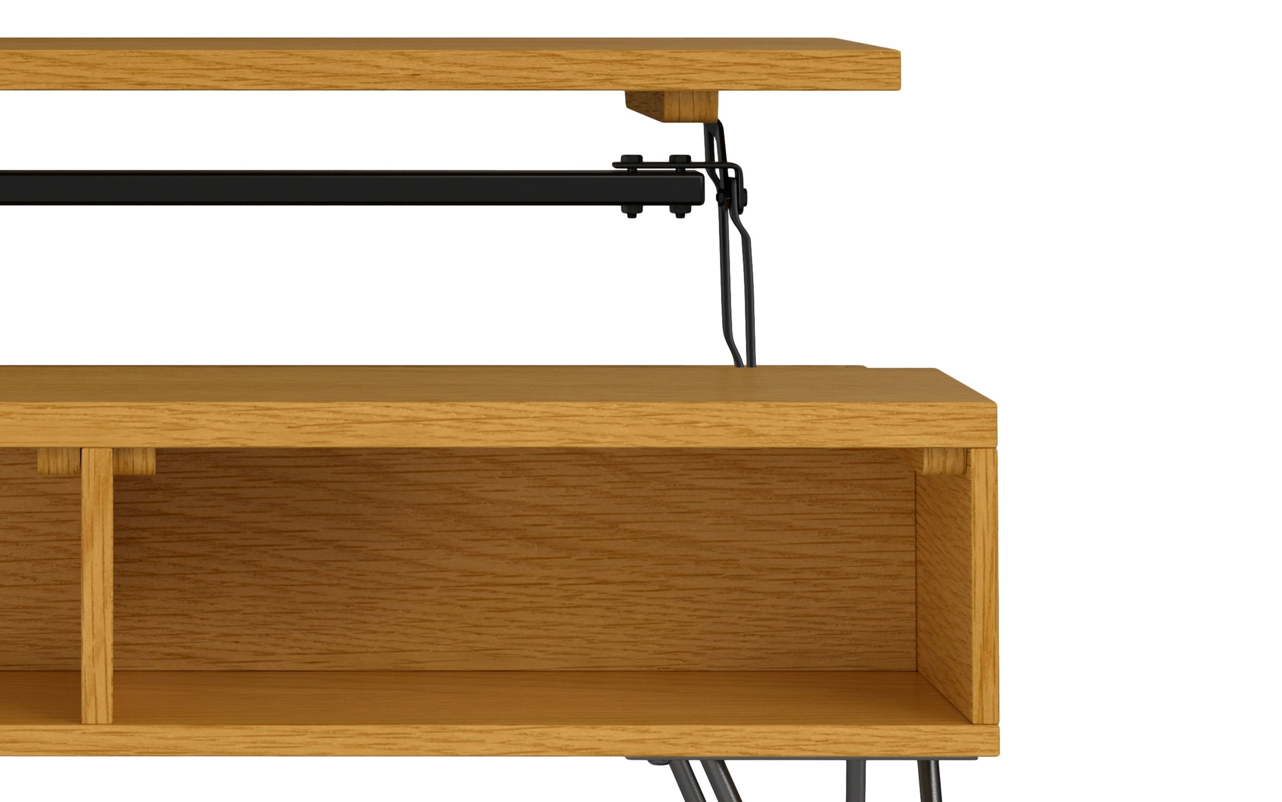Oak Veneer Black Oak | Hunter Small Lift Top Coffee Table