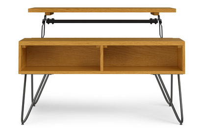 Oak Veneer Black Oak | Hunter Small Lift Top Coffee Table