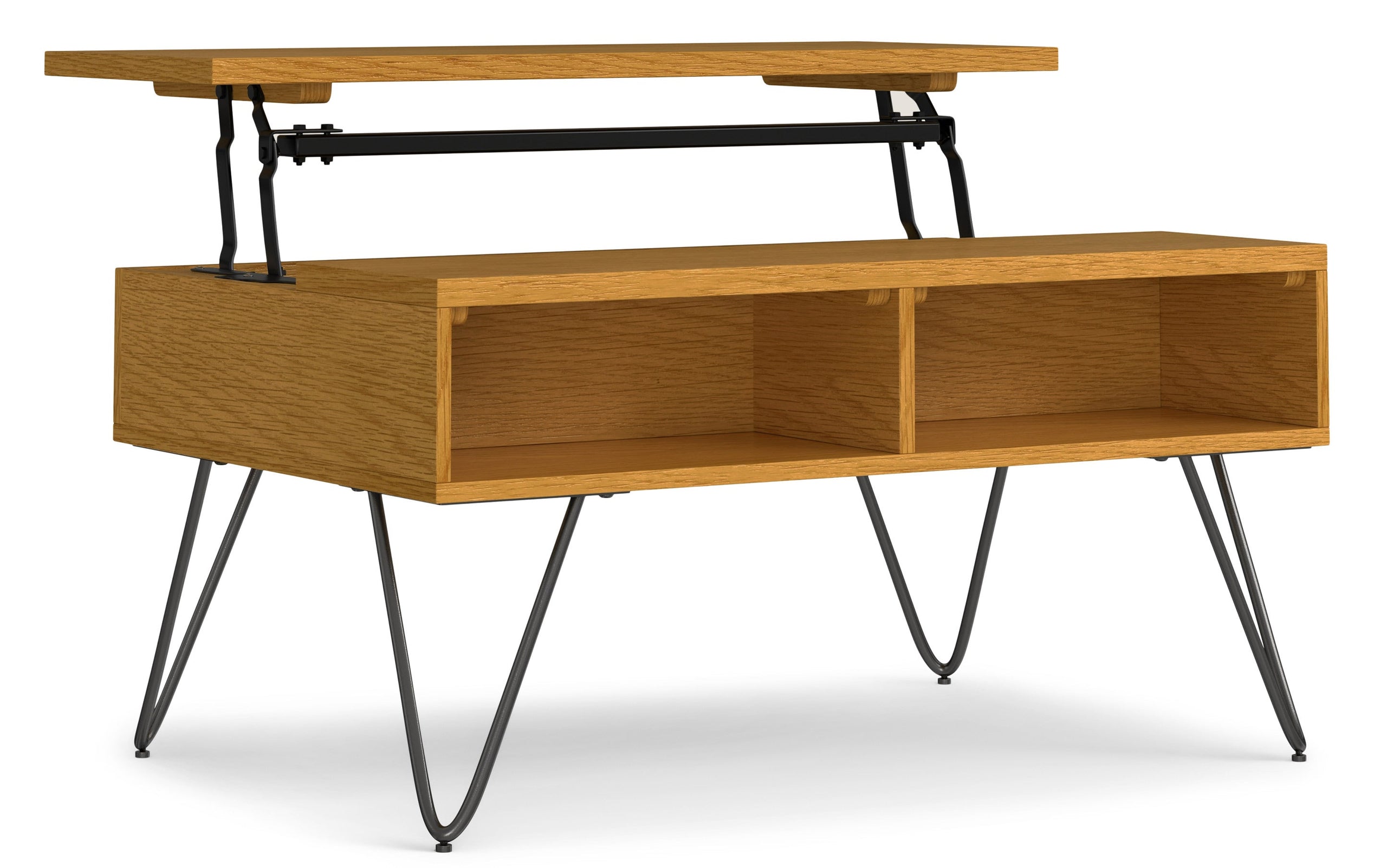 Oak Veneer Black Oak | Hunter Small Lift Top Coffee Table