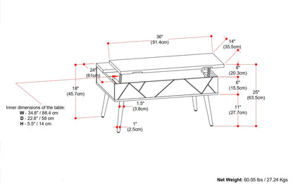 Jager Lift Top Coffee Table