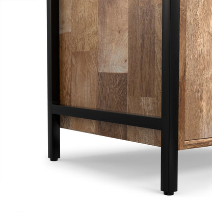 Kelsey Narrow Bookshelf with Cabinet