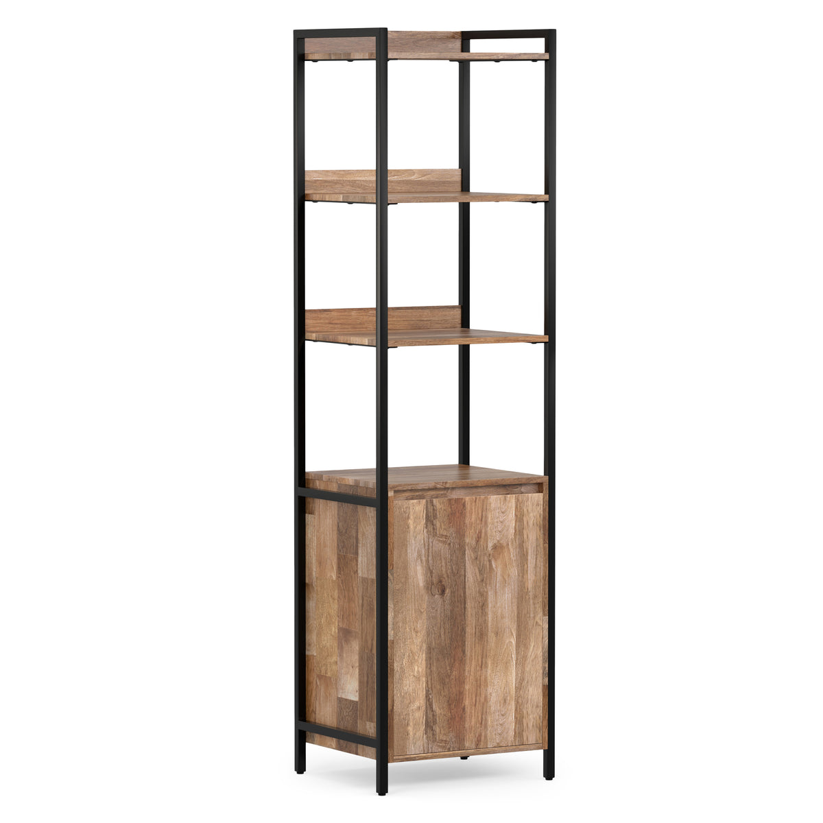 Kelsey Narrow Bookshelf with Cabinet