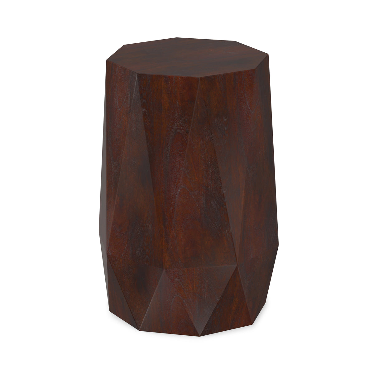 Walnut Brown | Kurt 15 inch Octagon Geometric Accent Table