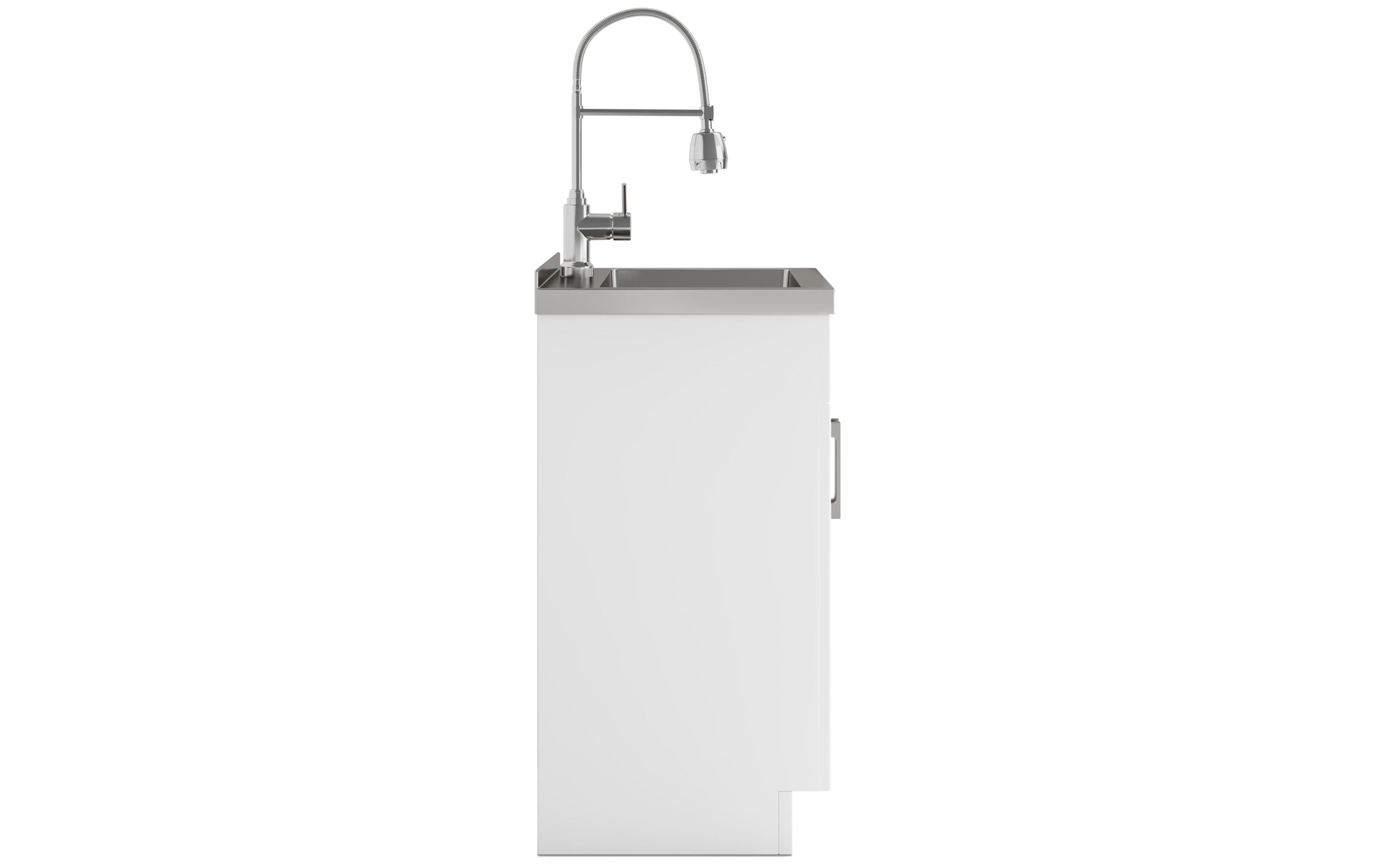 Hennessy Deluxe 20 inch Laundry Cabinet with Faucet and Stainless Steel Sink