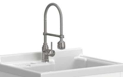 Hennessy All-In-One Deluxe 28-inch Laundry Utility Sink and Cabinet with ABS Sink