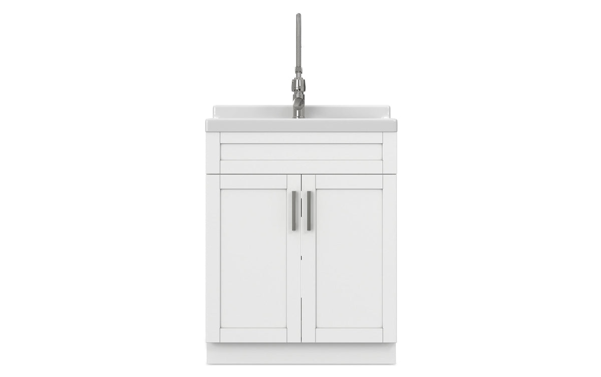 Hennessy All-In-One Deluxe 28-inch Laundry Utility Sink and Cabinet with ABS Sink