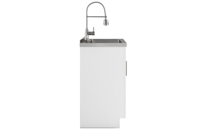Hennessy Deluxe 28 inch Laundry Cabinet with Faucet and Stainless Steel Sink