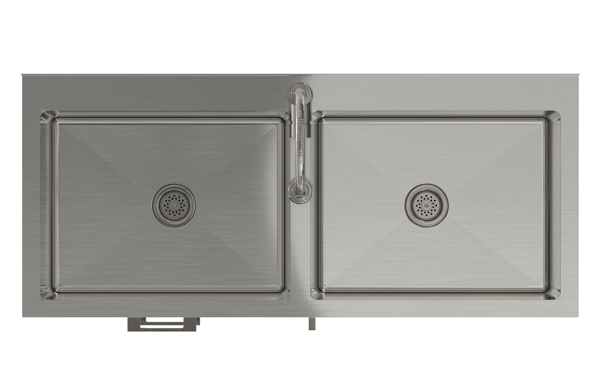 Hennessy All-In-One 46-inch Laundry Utility Sink and Cabinet