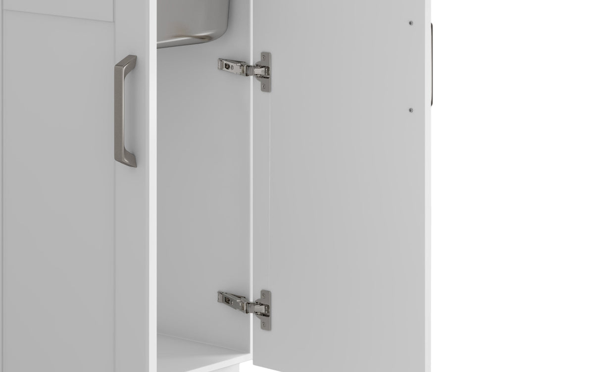 White 28 inch | Kyle All-In-One 28-inch Laundry Utility Sink and Cabinet