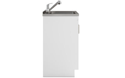 White 28 inch | Kyle All-In-One 28-inch Laundry Utility Sink and Cabinet