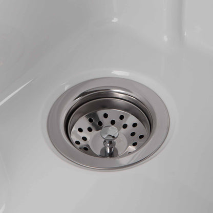 Pure White | Maile 28 inch Laundry Cabinet with Pull-out Faucet and ABS Sink