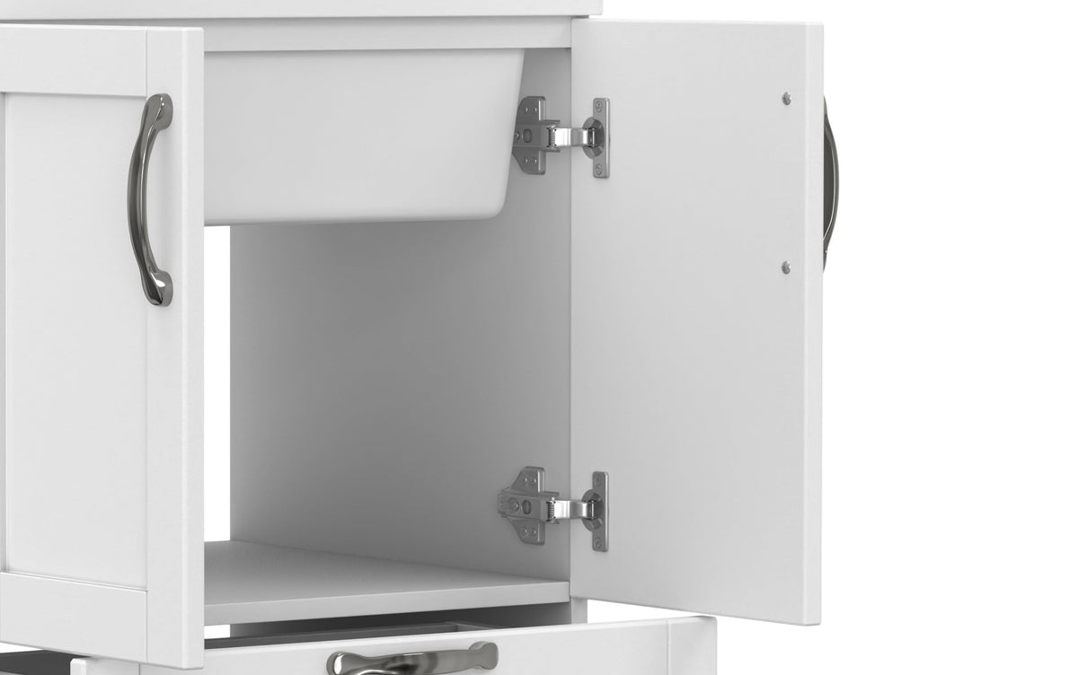 Maile All-In-One 24-inch Laundry Utility Sink and Cabinet with ABS Sink