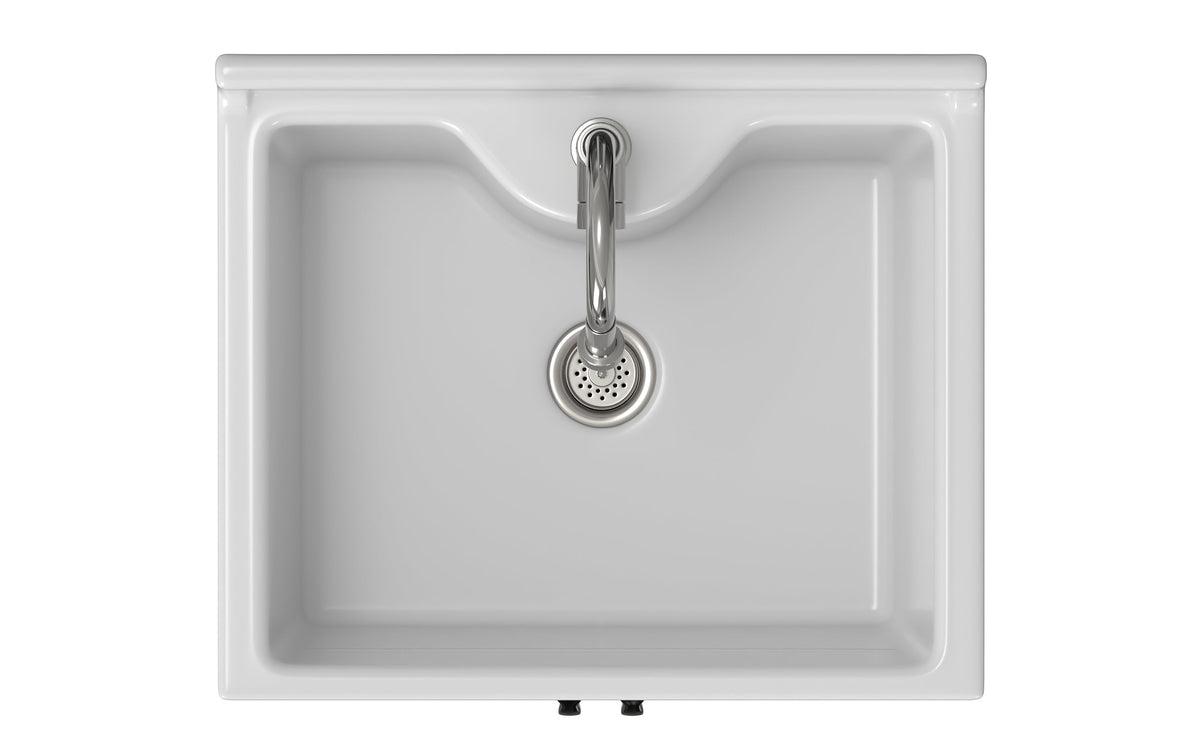 Maile All-In-One 24-inch Laundry Utility Sink and Cabinet with ABS Sink