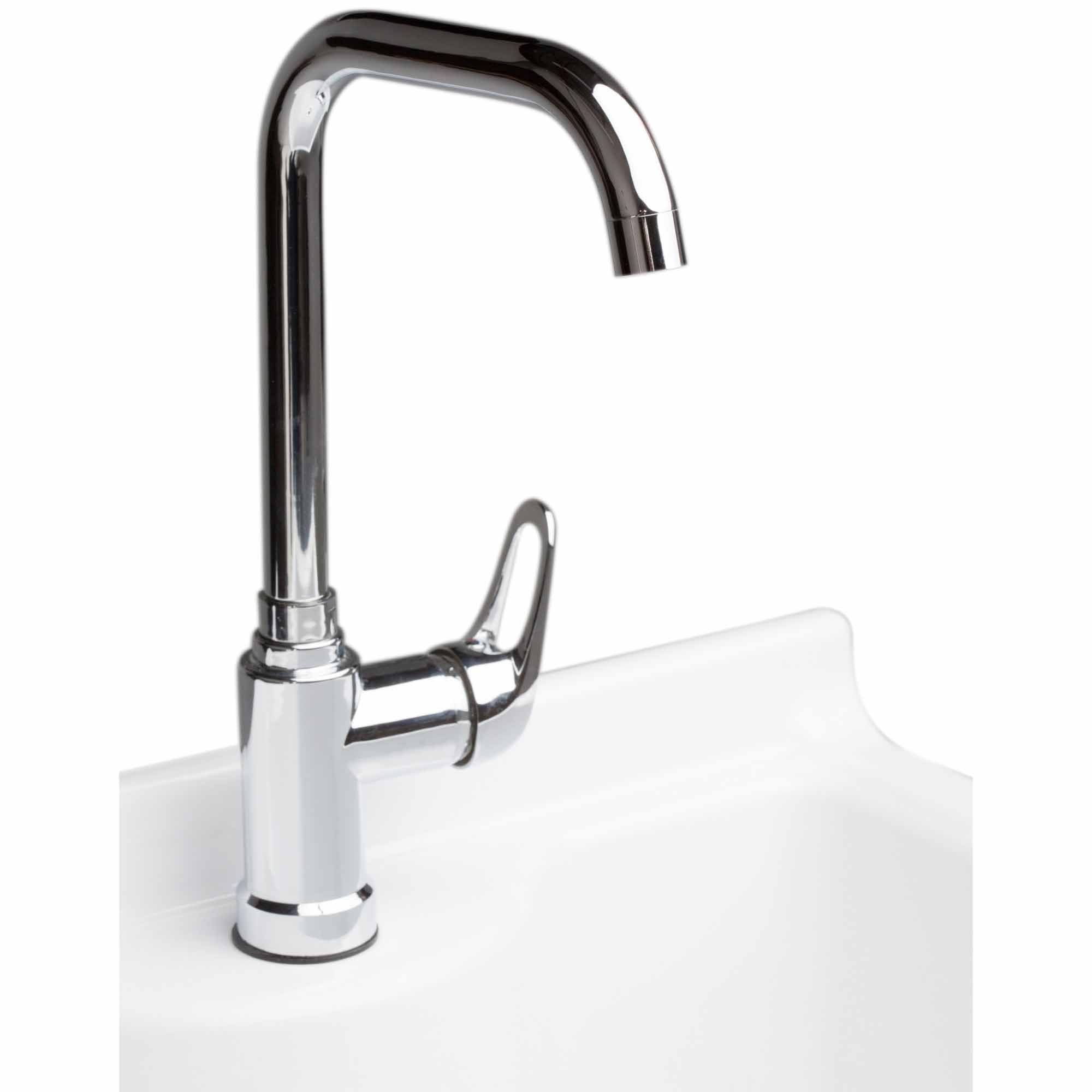 Pure White | Murphy 2 Door Utility Laundry Cabinet with ABS Sink & Faucet