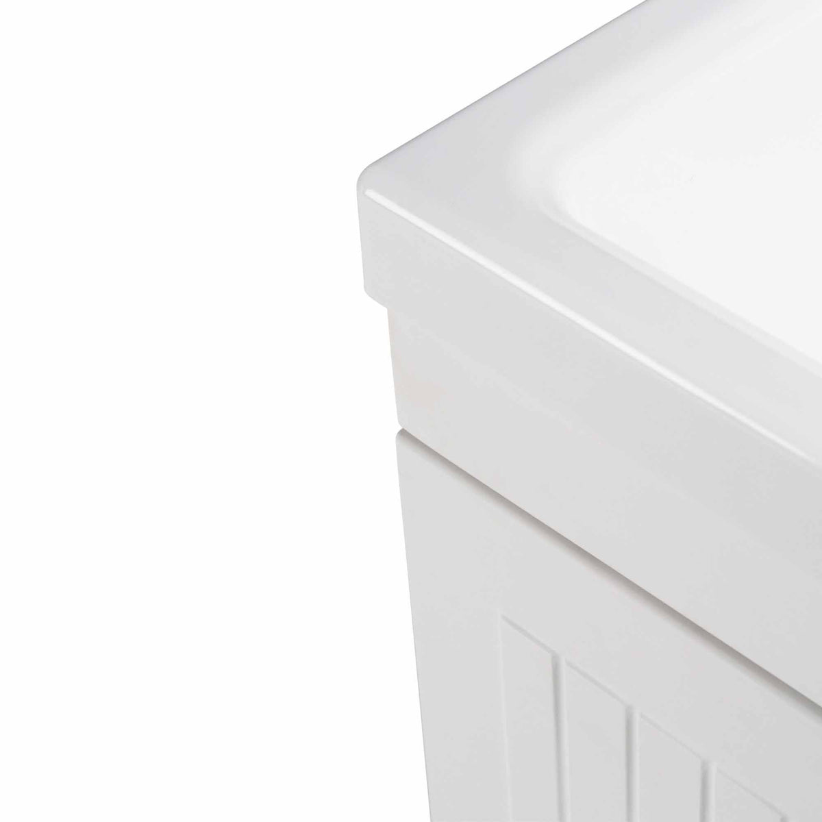Pure White | Murphy 2 Door Utility Laundry Cabinet with ABS Sink & Faucet