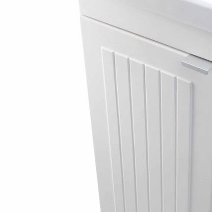 Pure White | Murphy 2 Door Utility Laundry Cabinet with ABS Sink & Faucet