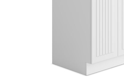 Pure White | Murphy 2 Door Utility Laundry Cabinet with SS Sink & Faucet