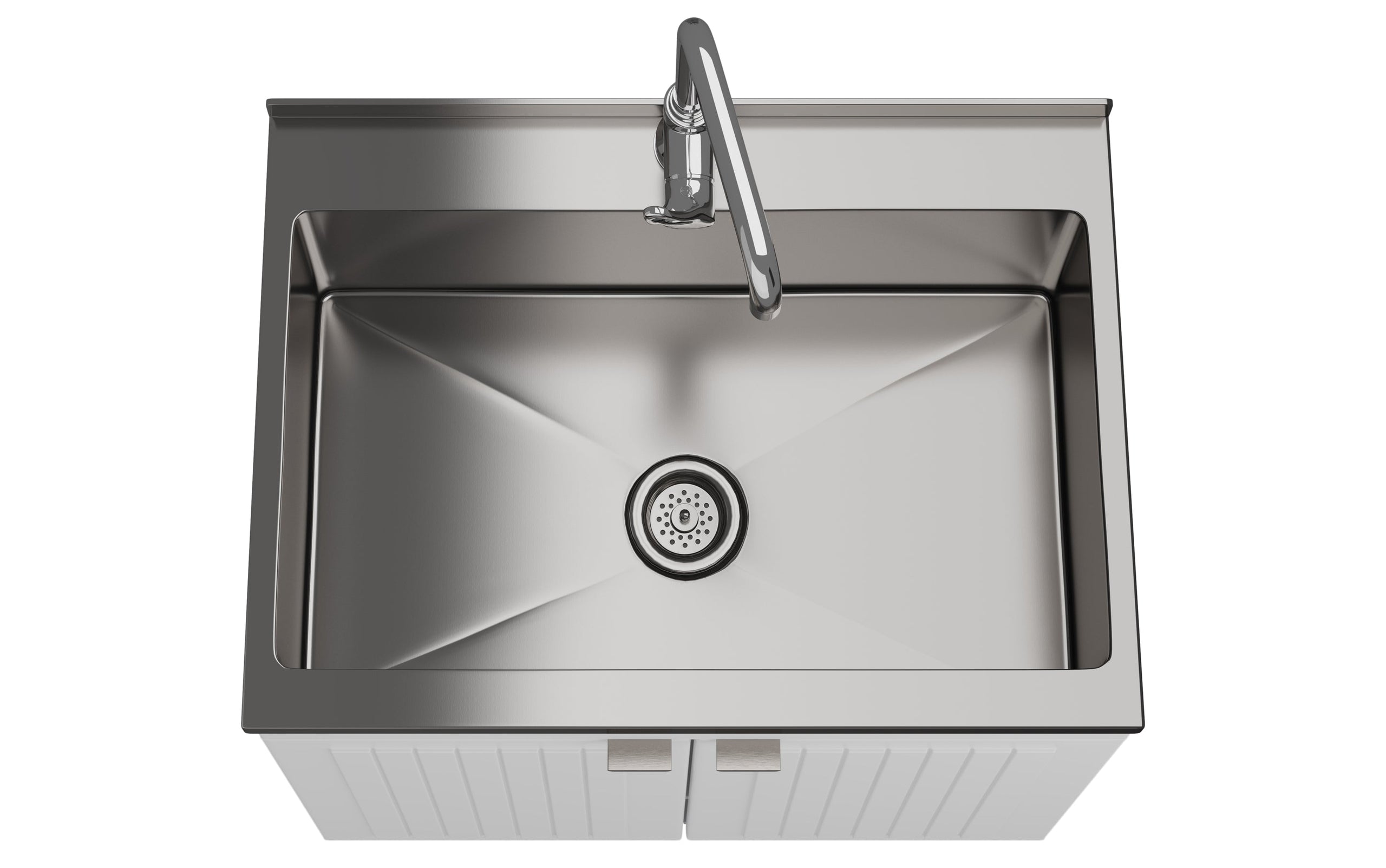 Pure White | Murphy All-In-One 28-inch Laundry Utility Sink and Cabinet