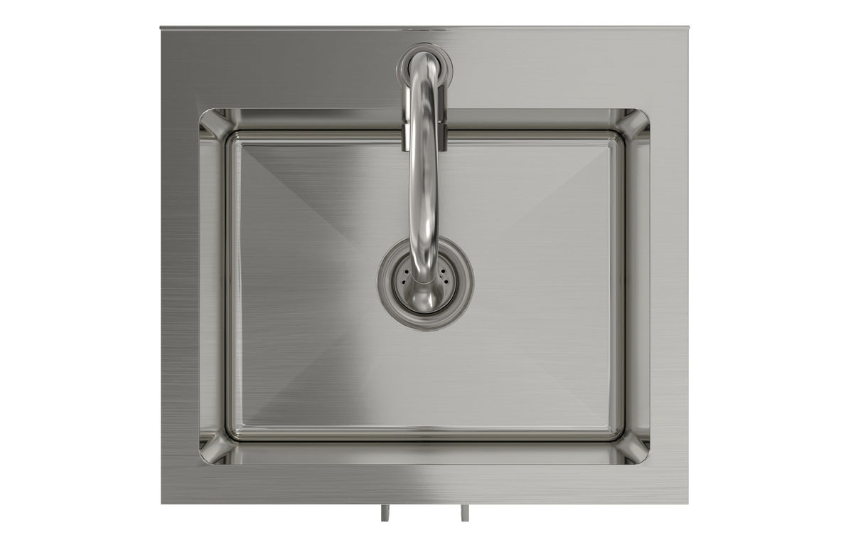 Modern Wide Shaker All-In-One 20-inch Laundry Utility Sink and Cabinet