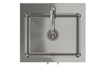 Modern Wide Shaker All-In-One 20-inch Laundry Utility Sink and Cabinet