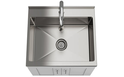 Modern Wide Shaker 24 inch Laundry Cabinet