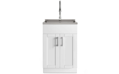 Modern Wide Shaker 24 inch Laundry Cabinet