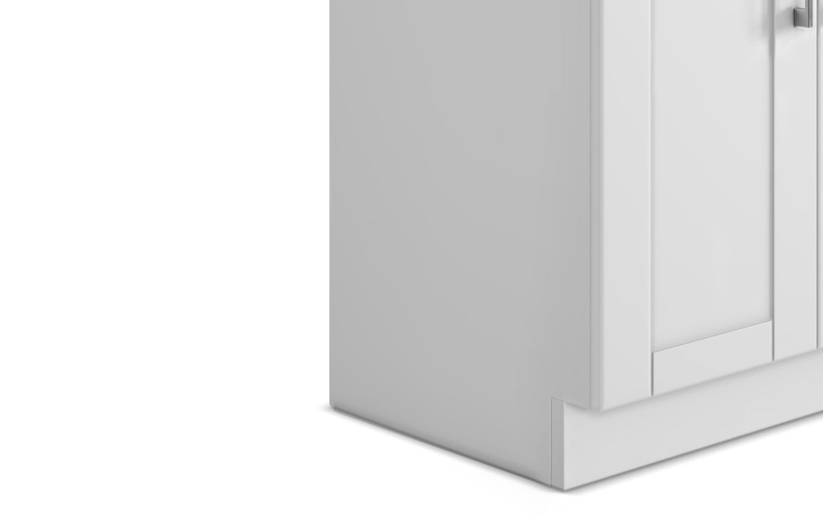 White 28 inch | Modern Wide Shaker 28 inch Laundry Cabinet