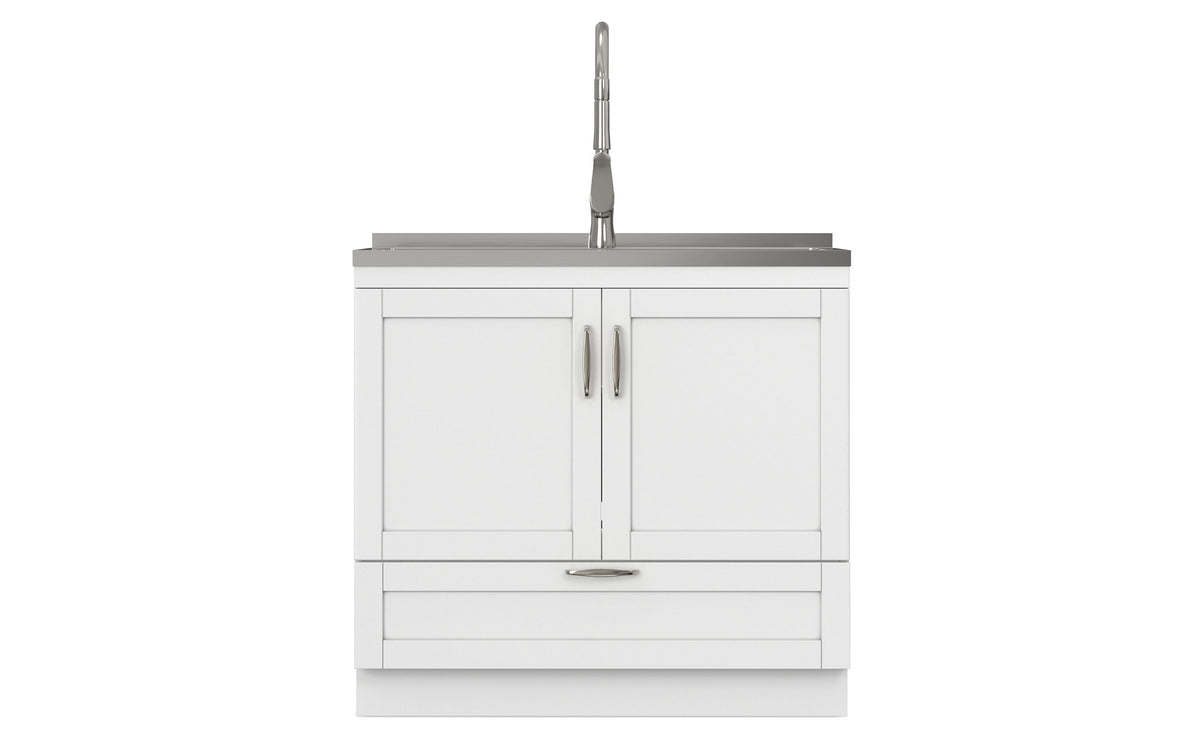 Reed All-In-One 36-inch Laundry Utility Sink and Cabinet
