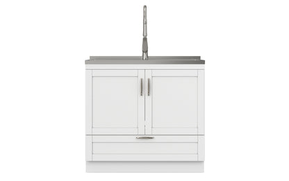 Reed All-In-One 36-inch Laundry Utility Sink and Cabinet