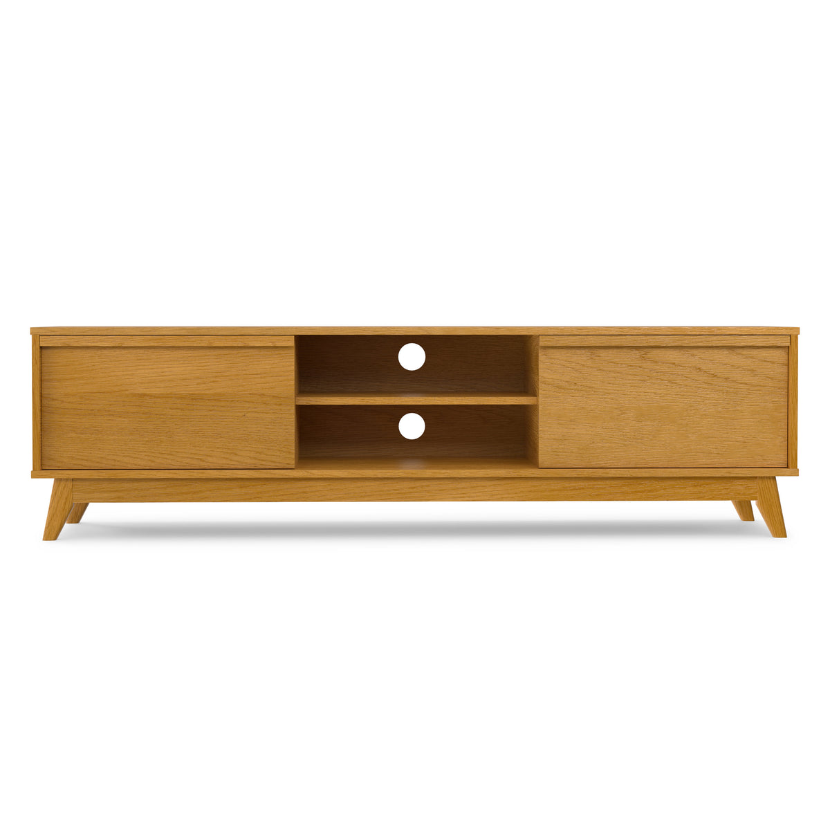 Oak Veneer | Lennon 72 inch Low TV Stand in Oak