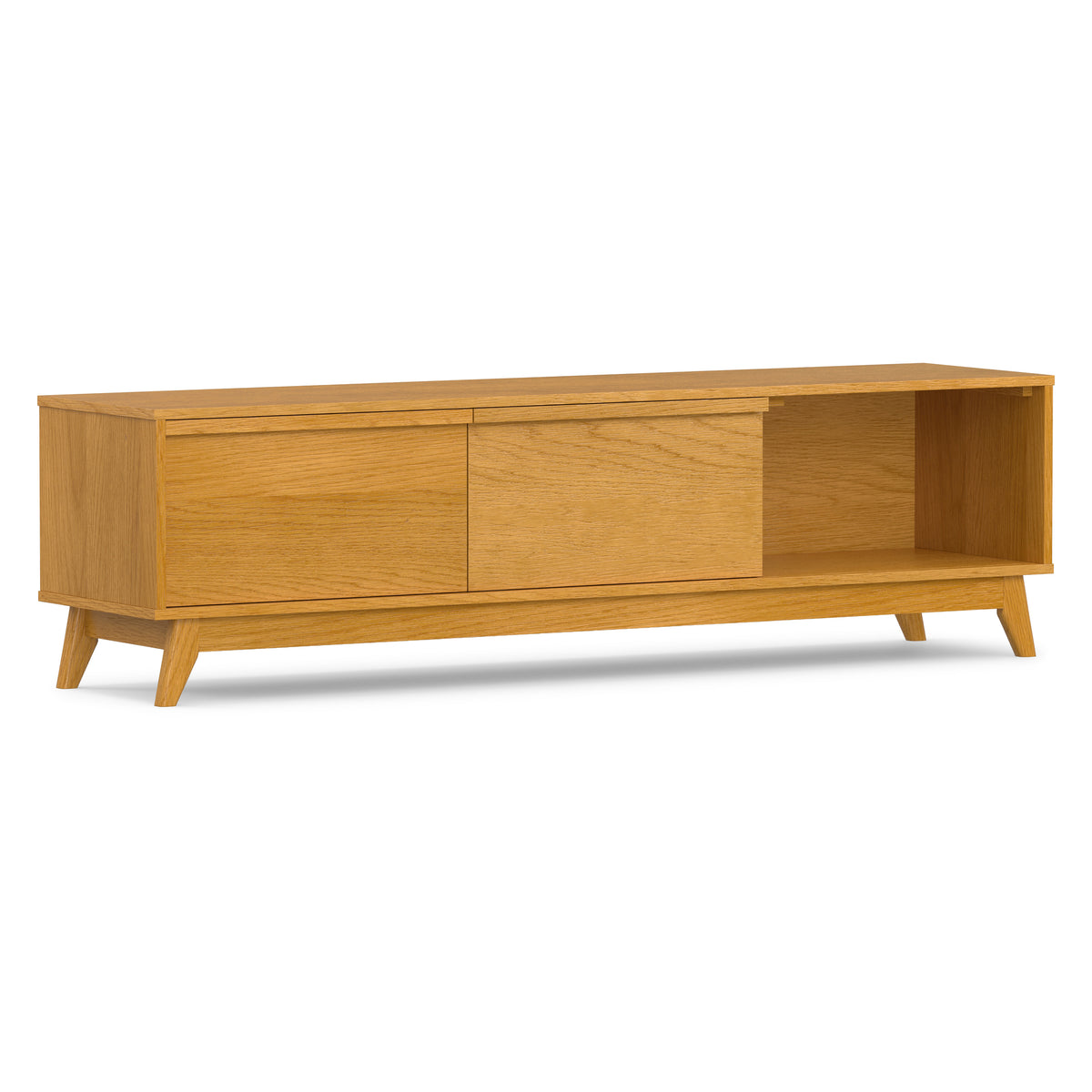 Oak Veneer | Lennon 72 inch Low TV Stand in Oak
