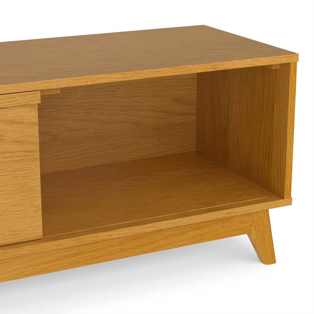 Oak Veneer | Lennon 72 inch Low TV Stand in Oak