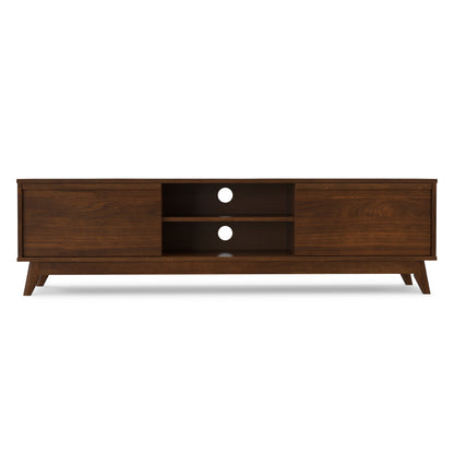 Walnut Veneer | Lennon 72 inch Low TV Stand in Walnut