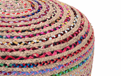 Multi Color | Margo Large Round Pouf