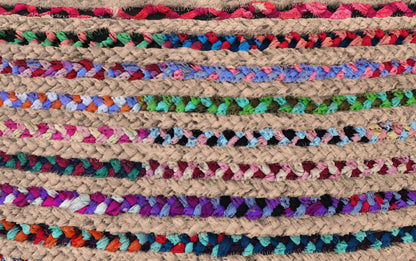 Multi Color | Margo Large Round Pouf